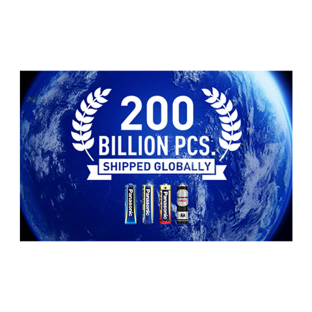 Panasonic 200 billion dry batteries shipped globally