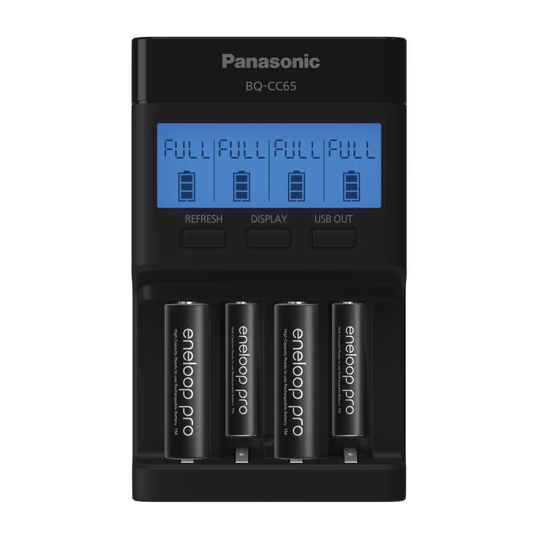 Panasonic CC65 NiMH professional eneloop pro battery charger
