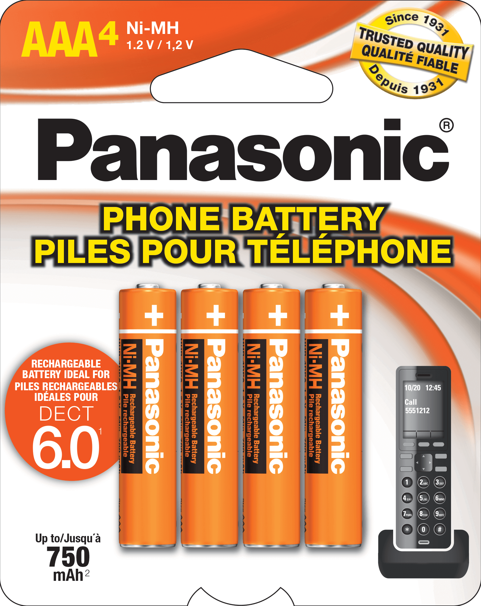 Genuine Panasonic phone batteries